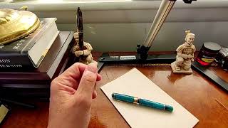 HisNibs review of the Asvine P20 Ocean Blue piston filler fountain pen [upl. by Harness]