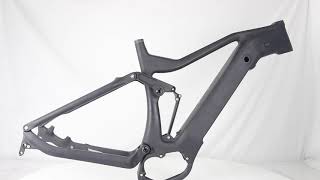 Bafang mid drive full suspension eMTB frameset LCFS1075  LightCarboncom [upl. by Refitsirhc305]