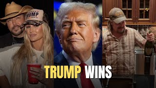 Country Music Stars React to Donald Trumps Election Win [upl. by Melisandra]