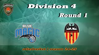 Atlasbasket  Div 4Round 1  BLUE MAGIC vs HAVALENCIA [upl. by Alenas]