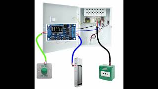 Simple Access Control System  PSU  Timer Board  Maglock  Exit Button  Emergency Door Release [upl. by Darin]