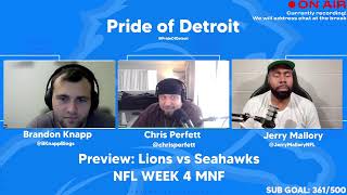 Lions vs Seahawks preview Can Detroit end Seattles undefeated streak [upl. by Airotciv]