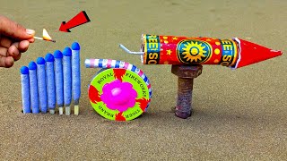 Diwali Rocket vs Ground Spinner Amazing Experiment  रॉकेट का क्या होगा 🤔 [upl. by Siblee13]