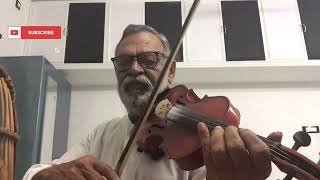 Kanneer Poovinte violin tutorial [upl. by Hploda]