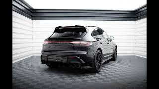 Maxton Design Porsche Macan GTS MK1 Facelift 2 Splitter Spoiler Voorspoiler Diffuser Styling [upl. by Hsac]