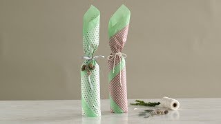 How to Wrap a Bottle Martha Stewart [upl. by Con]