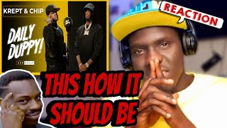 Krept x Chip  Daily Duppy  GRM DAILY  REACTION [upl. by Ahsat]