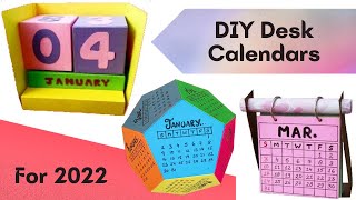 3 DIY Desk Calendars for 2022  Amazon Mini Haul [upl. by Ilrahc652]