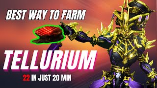 The Single BEST way to farm Tellurium in Warframe 2024 [upl. by Nnaeirual]