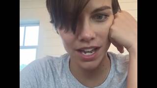 Lauren Cohan was live The Walking Dead [upl. by Marigolda]