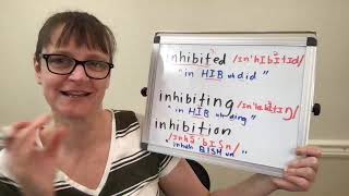 How to Pronounce Inhibit Inhibited Inhibiting and Inhibition [upl. by Errot]