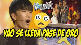 YAO EL MENTALISTA PASE DE ORO GOT TALENT ESPECTACULAR ACTUACION Y DURA HISTORIA SOBRE SU VIDA [upl. by Fotina]