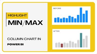 Highlight Max amp Min Values in Power Bi Column Chart [upl. by Eenat]