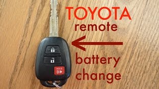 How to ● Toyota Key Fob Remote Keyless Battery ChangeReplace [upl. by Claudelle845]