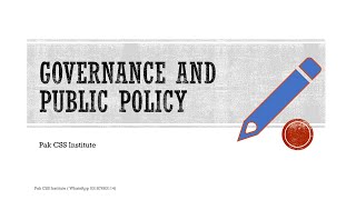 CSS Governance and Public Policy By ShehrBano Naqvi 48th Common Police Service of Pakistan PSP [upl. by Kcajyllib414]