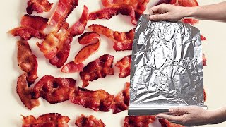 How To Cook Bacon In The Oven With Aluminum Foil Cleanest And Healthiest Cooking Method [upl. by Addy]