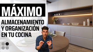 MAXIMO ALMACENAMIENTO Organiza tu Cocina Cómodamente Cocinas CJR [upl. by Revart]