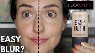 NEW Huda Beauty EASY BLUR Foundation  Primer  10 Hour Wear Test on DRY SKIN [upl. by Aynekat649]