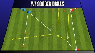 1v1 Soccer Drills [upl. by Atinob]