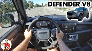 The 2022 Land Rover Defender 90 V8 is for Bond Villains with Big Budgets POV Drive Review [upl. by Fidellas]