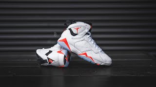 Air Jordan 7 Retro quotWhite Infraredquot Review amp OnFeet [upl. by Swart]