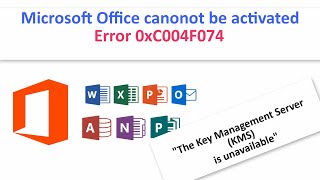 MS Office cannot be activated error 0xC004F074 windows10 microsoft microsoftoffice [upl. by Naniac]