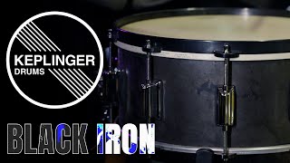 Keplinger 65x14quot Black Iron Snare with Angel Hoops [upl. by Sokem565]