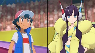 Pokemon Characters Battle Ash Vs Elesa Unova Reunion [upl. by Leftwich233]