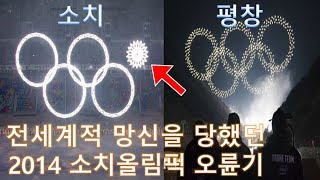 올림픽 역대급 대참사  2014 소치올림픽 오륜기 Sochi Olympics Rings Fail [upl. by Attebasile]