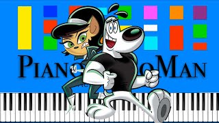 TUFF Puppy Theme Song Slow Easy Medium Piano Tutorial 4K [upl. by Meara]