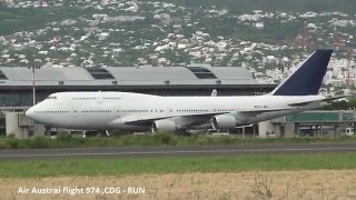 Boeing 747400 Wamos AirECMDS  Roland Garros Airport RUN [upl. by Oag]