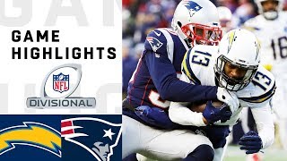 Chargers vs Patriots Divisional Round Highlights  NFL 2018 Playoffs [upl. by Ma989]