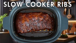 Easy Slow Cooker Pork Ribs Authentic Southern Flavors [upl. by Dasi]