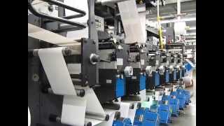 Gallus EM280  6 Colour Flexo Label Press [upl. by Pinebrook]