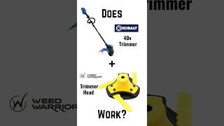 Does the Kobalt 40v trimmer  Weed Warrior trimmer head work [upl. by Lrem162]