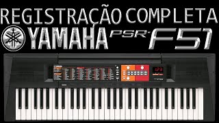 Como Configurar Teclado Yamaha PSRF51 I Deep Music [upl. by Neau]