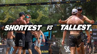 SHORTEST vs TALLEST  CrabbSander vs DalhausserBanesh AVP Beach Volleyball 2022 [upl. by Barkley748]