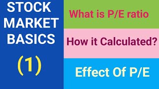 PE ratio How it calculated Use of PE Stock markat basics Overvaluedundervalued EPS calculation [upl. by Yeargain368]