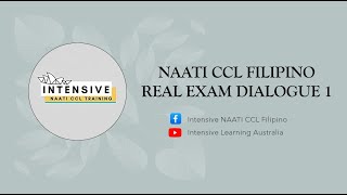 NAATI CCL FILIPINO REAL EXAM DIALOGUE 1 [upl. by Venu842]