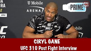 Ciryl Gane speaks on controversial split decision win over Alexander Volkov speaks on broken toes [upl. by Ilujna]