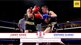 NACs 23 Male Under 75kg Final Jimmy Sains vs Stephen Clarke [upl. by Elehcin]