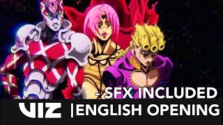 Jojo’s Bizarre Adventure Golden Wind  OP 2 Diavolo Version Official Dub SFX [upl. by Furmark315]