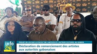 Projet de loi sur le statut de lartiste au Gabon  déclaration de soutien des artistes gabonais [upl. by Rivera217]