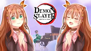 Demon Slayer OP  quotGurengequot feat Ayunda Risu HololiveID Piano Version [upl. by Uphemia]