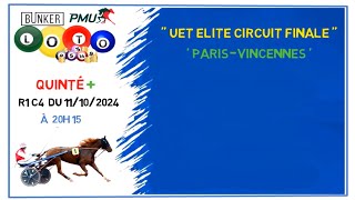 Pronostic Quinté PMU 🏇 Vendredi 11 octobre 2024 🏆 UET ELITE CIRCUIT FINALE [upl. by Laleb286]