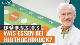 Bluthochdruck senken mit Ernährungsumstellung und Fastentagen  Die ErnährungsDocs  NDR [upl. by Lutim]