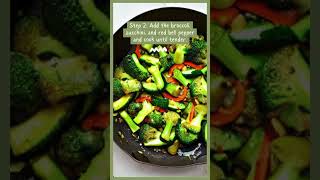 Zucchini and Broccoli Stir Fry Quick amp Healthy Veggie Recipe [upl. by Adlesirg]