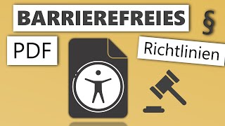 Welche Richtlinien gelten für ein barrierefreies PDF [upl. by Florie]