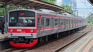 4K Stasiun Pondok Cina Kompilasi KRL Commuter Line  JR 205 TM 6000 TM 7000 [upl. by Leonidas]