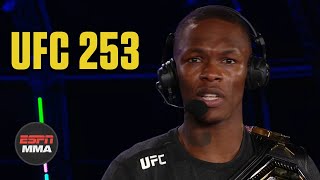 Israel Adesanya recaps win vs Paulo Costa  UFC 253 Post Show  ESPN MMA [upl. by Einwahr]